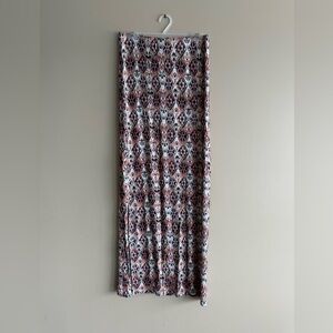 Daytrip Blue Pink Maxi Skirt